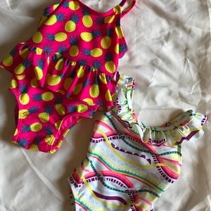 Two Adorable One-Piece Bathing suits
